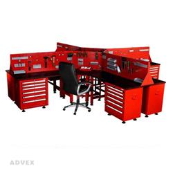 میز کار ثابت چهارطرفه حرفه ای مدل T4S شاهرخ ابزار
